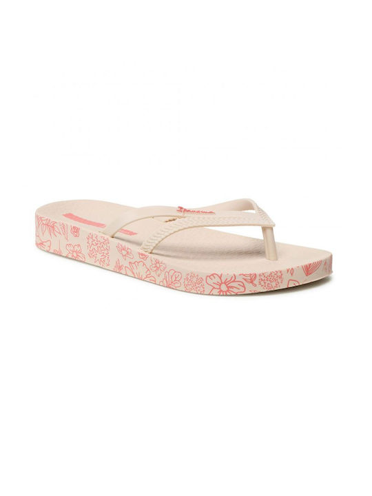 Ipanema Damen Vegan Flip Flops mit Gabel von Ipanema aus wiederverwertbarem hypoallergenem Material in Beige