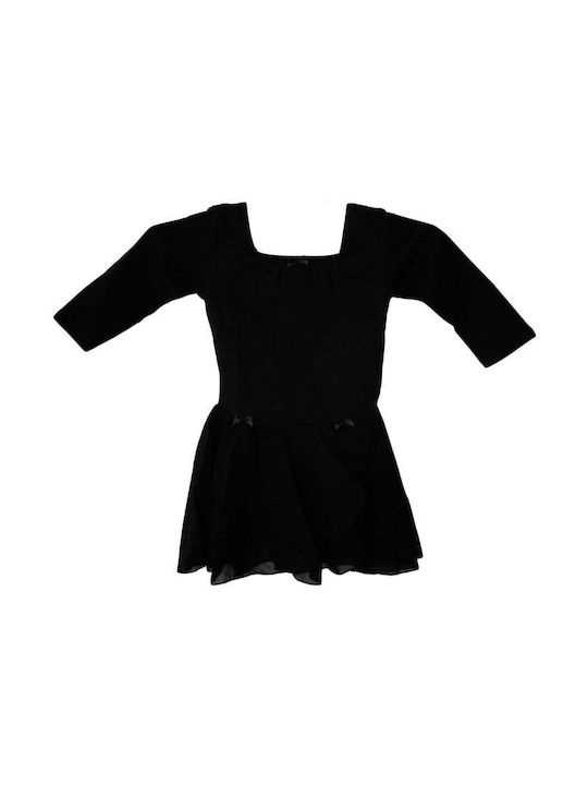 Go Dance Shorts with 3/4 Sleeves and Skirt Kids Black