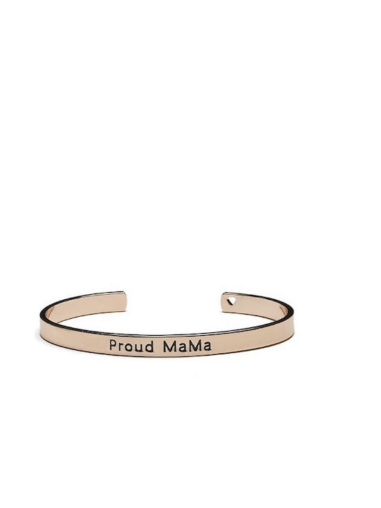 Proud Μama Βραχιόλι Χειροπέδα Rose Gold