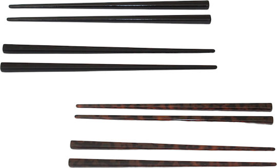 Ro Accessories Hair Needles Set 2pcs Brown Matt 12-0055