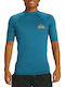 Quiksilver Men's Short Sleeve Sun Protection Shirt Blue