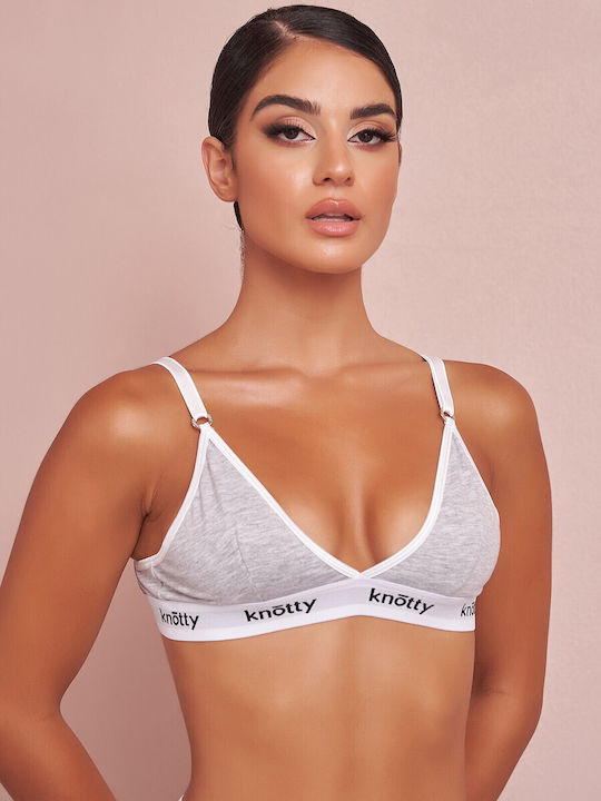 Comfort Γκρι Γυναικείο Bralette Σουτιέν