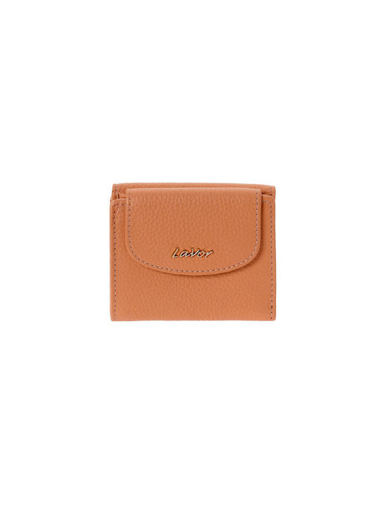 Women's Leather Wallet Lavor-6024-coral Coral (with Gift Women's Nesser)