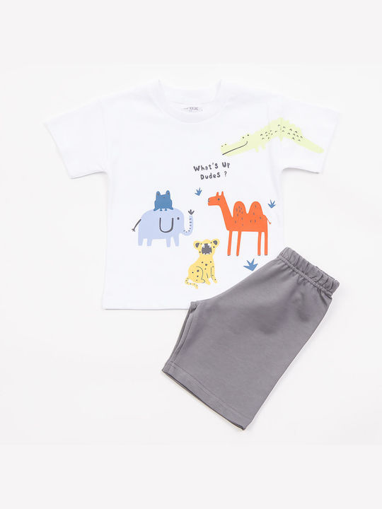 Trax Kinder Set mit Shorts Sommer 2Stück White