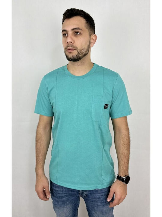Paco & Co Herren T-Shirt Kurzarm Türkis