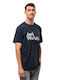 Jack Wolfskin Men's Short Sleeve T-shirt Navy Blue