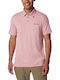 Columbia Nelson Point Men's Short Sleeve Blouse Polo Pink