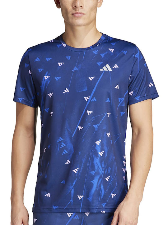 Adidas Brand Love Ανδρικό Αθλητικό T-shirt Κοντομάνικο Dark Blue
