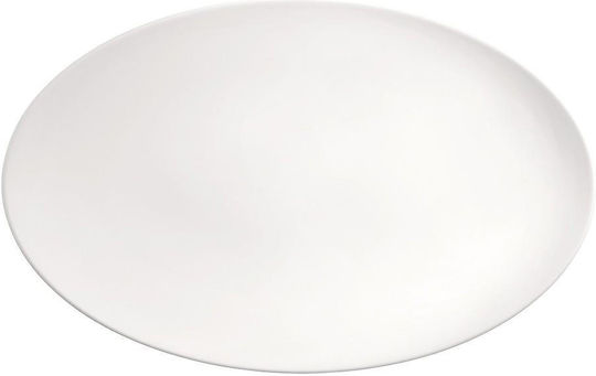 Fine Servierplatte Oval aus Porzellan Weiß 40x25.5cm 2Stück