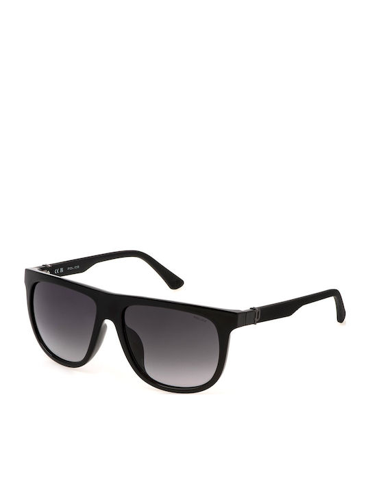 Police Sunglasses Μαύρα with Acetate Frame & Gray Lens