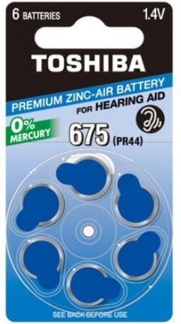 Evivak Hearing Aid Batteries 675 1.45V 6pcs
