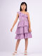 Evita Kids Dress Purple