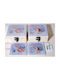 Royal Art Collection Round Coaster Glass with Stand 12cm 6pcs