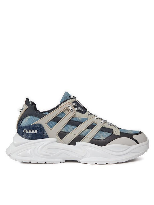 Guess Herren Sneakers Blue-white