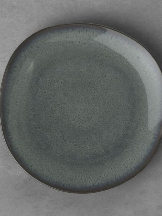 Villeroy & Boch Plate Shallow made of Porcelain Gray with Diameter 28cm