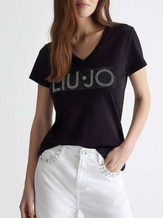 Liu Jo Γυναικείο T-shirt Μαύρο