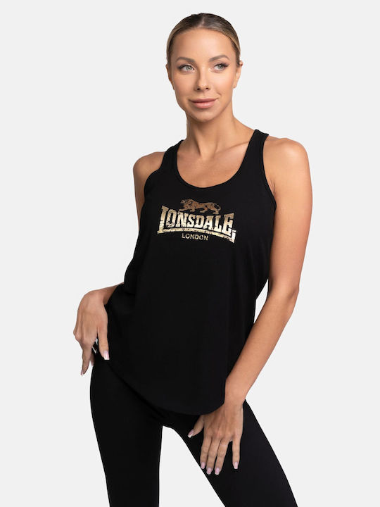 Lonsdale Γυναικεία Αθλητική Μπλούζα Αμάνικη Χρυσή