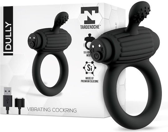 Dully Vibrating Penis Ring Silicone Magnetic Usb (έως 18 Δόσεις)