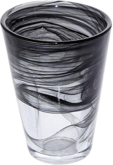 Atlas Filtri Wasserbrillen aus Glas Schwarz 180ml HOR1013K6 6 Stück