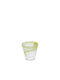 Atlas Filtri Set of Glasses Whiskey made of Glass in Yellow Color 120ml 6pcs