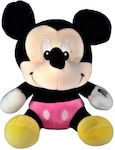 Mohicans Black Line Pluș Disney Mickey Mouse Black-Pink 20 cm pentru 3+ Ani