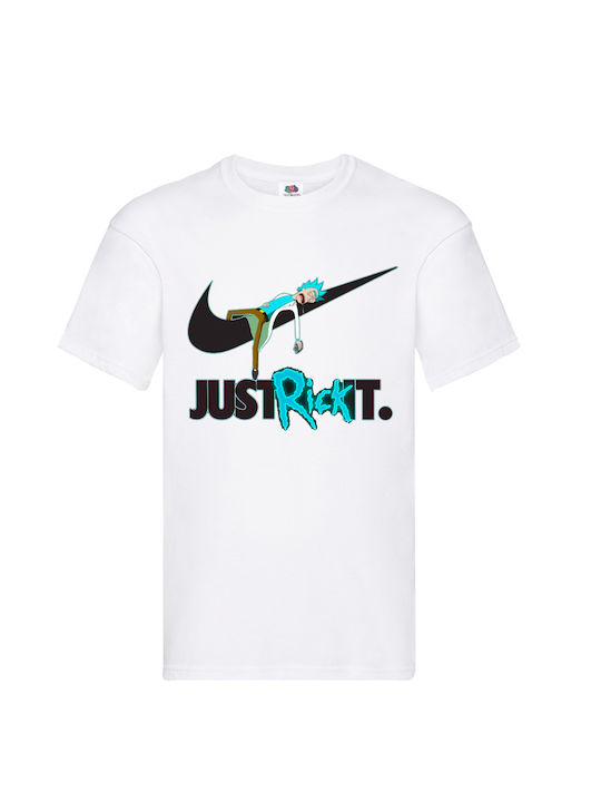 Fruit of the Loom Rick And Morty Just Rick It Original T-shirt Rick And Morty White Cotton Rick and Morty just rick it