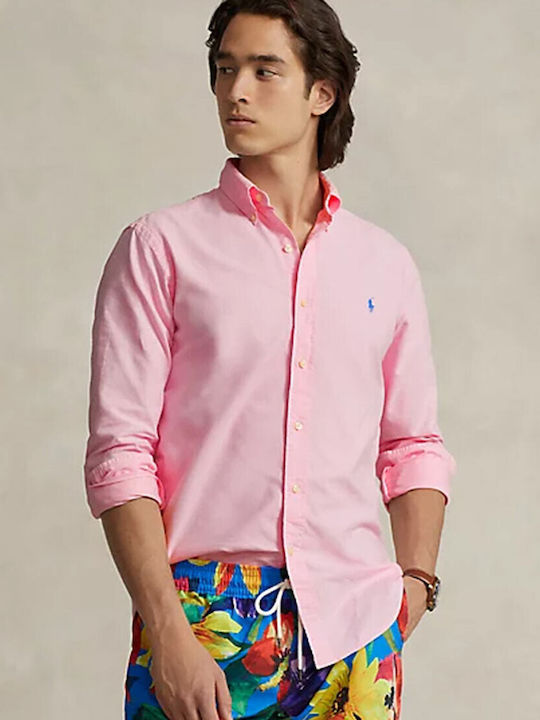 Ralph Lauren Cămașă bărbați Mâneci lungi Pink