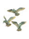 Aberto Design Green Wall Decor Made of Plastic 3 Pieces
