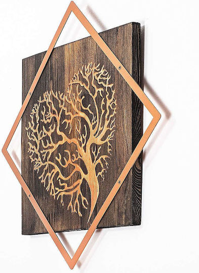 Wallity 3D Mixed Art Tree 54x54cm
