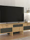 Stand TV Venita Sapphire Stejar Antracit L150xA35xÎ45.3cm