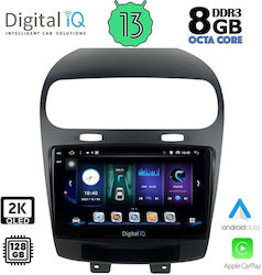 Digital IQ Car-Audiosystem für Fiat Freemont 2008> (Bluetooth/USB/AUX/WiFi/GPS/Apple-Carplay/Android-Auto) mit Touchscreen 9"