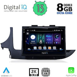 Digital IQ Sistem Audio Auto pentru Opel Mokka 2016-2021 (Bluetooth/USB/AUX/WiFi/GPS/Apple-Carplay/Android-Auto) cu Ecran Tactil 9"