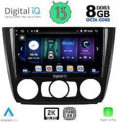 Digital IQ Ηχοσύστημα Αυτοκινήτου για BMW Σειρά 1 E81-82-87-88 2004-2013 με A/C (Bluetooth/USB/AUX/WiFi/GPS/Apple-Carplay/Android-Auto) με Οθόνη Αφής 9"