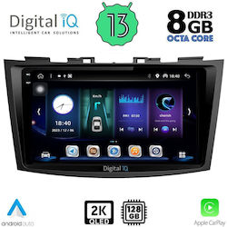 Digital IQ Car-Audiosystem für Suzuki Swift 2011-2016 (Bluetooth/USB/AUX/WiFi/GPS/Apple-Carplay/Android-Auto) mit Touchscreen 9"