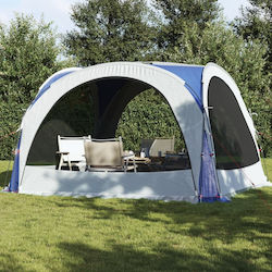 vidaXL Πτυσσόμενο Κιόσκι Κήπου Μπλε 3.6x3.6m