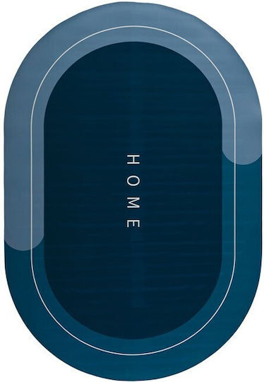 Viokarpet Неслизащо Бански килим Овални 68337 L Blue 60x90бр