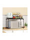 Dream House Plastic Microwave Oven Stand 57.5x26x31cm Black