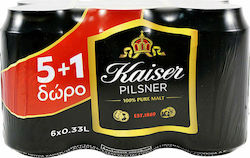 Kaiser Pilsner Lager Φιάλη 6x330ml