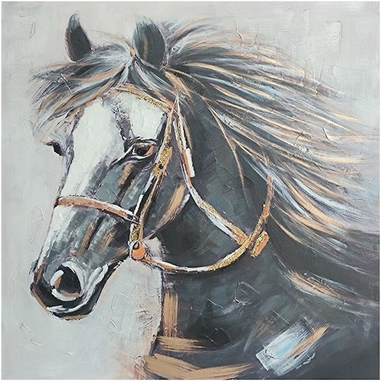 Fylliana Horse Tablou pe Pânză 100x100cm