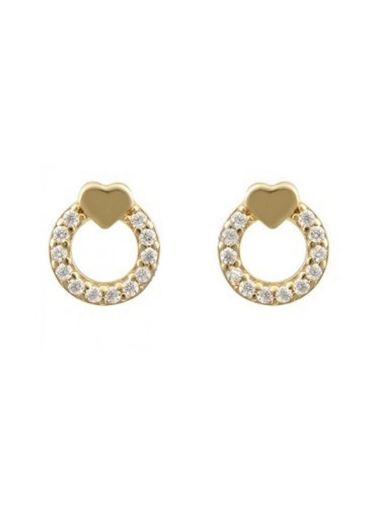 Studded earrings Gold 14 Carats