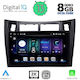 Digital IQ Car-Audiosystem für Toyota Yaris 2006-2011 (Bluetooth/USB/AUX/WiFi/GPS/Apple-Carplay/Android-Auto) mit Touchscreen 9"