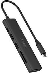 A4Tech USB Hub 4 Θυρών (USB-A) DST-60C