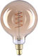 Shelly Smart Λάμπα Vintage LED 4W για Ντουί E27 και Σχήμα G125 Θερμό Λευκό 260lm Dimmable