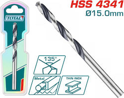 Total Диамантена Свредло HSS за Метал 15мм
