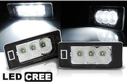 Carro License Plate Lights Led for Audi A1 / A3 / A4 / A6 / A7 / Q3 / Q7 / S4 / S6 Seat Alhambra / Ateca / Ibiza Skoda Fabia / Kodiaq / Octavia / Rapid / Superb / Yeti Volkswagen Golf / Golf Plus / Jetta / Passat / Polo / Sharan / Tiguan / Touareg / Touran / Caddy / Golf Sportsvan / Transporter / T6 2016 1pcs