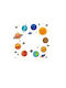 Kinder Wandsticker Dekoratives 70x50cm