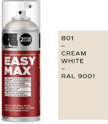 Cosmos Lac Σπρέι Αστάρι Easy Max Λευκό RAL9001 Cream White 400ml
