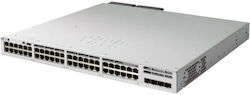 Cisco Catalyst 9300L Gestionat L3 PoE Switch cu 48 Porturi Gigabit (1Gbps) Ethernet și 4 Porturi SFP