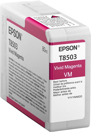Epson T8503 Γνήσιο Μελάνι Εκτυπωτή InkJet Ματζέντα (SC-P800)