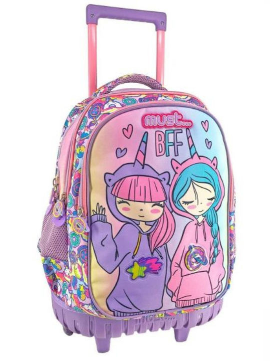 Must School Bag Trolley Elementary, Elementary in Pink color 30lt